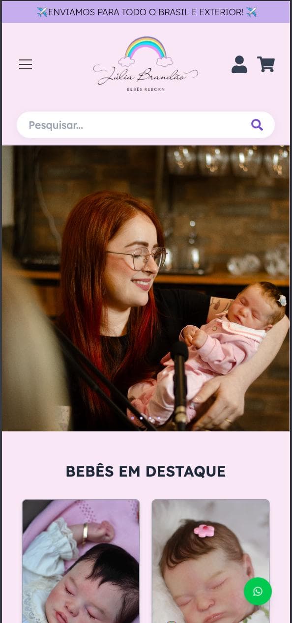 Página Inicial - Mobile