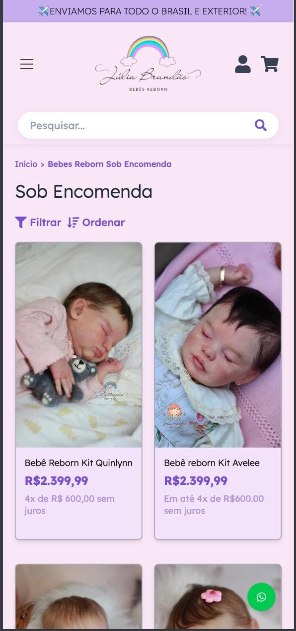 Página de Produto - Mobile