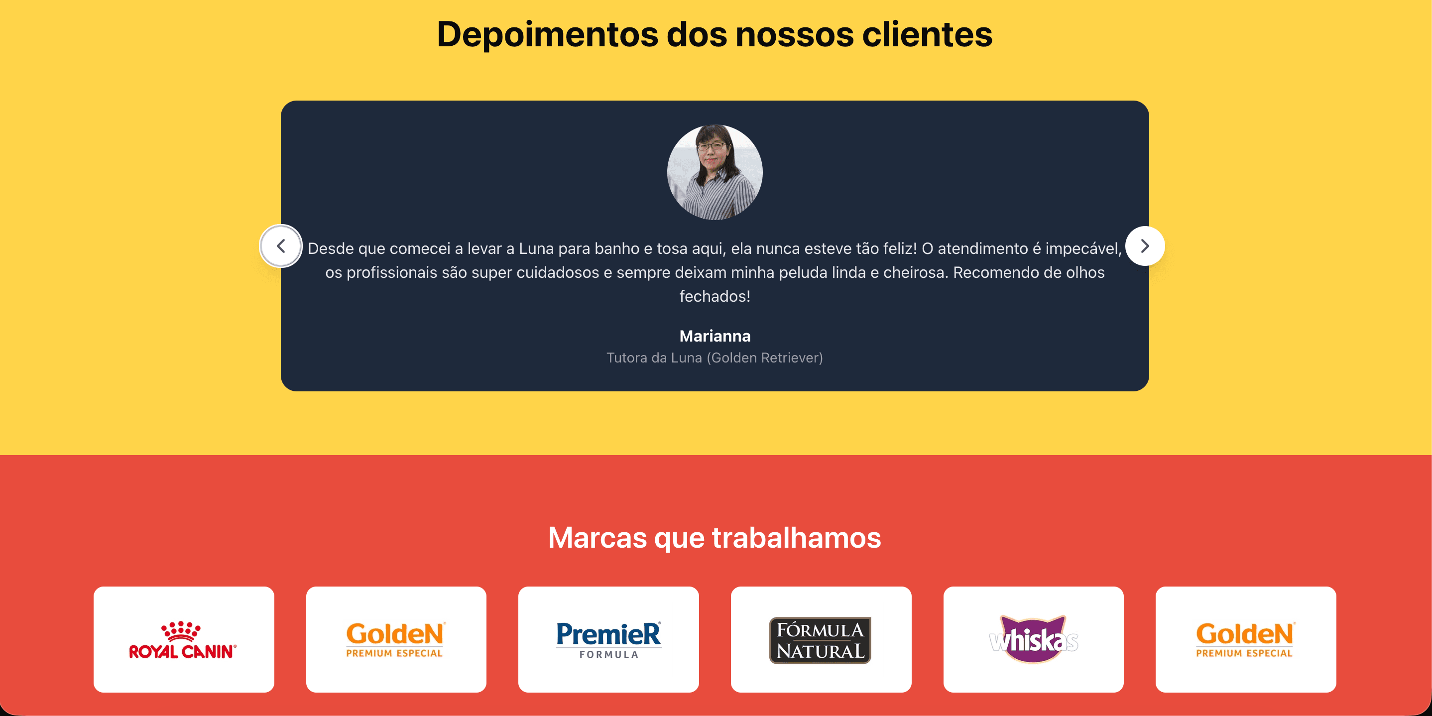 Pet Shop Dev - Landing Page Desktop 4