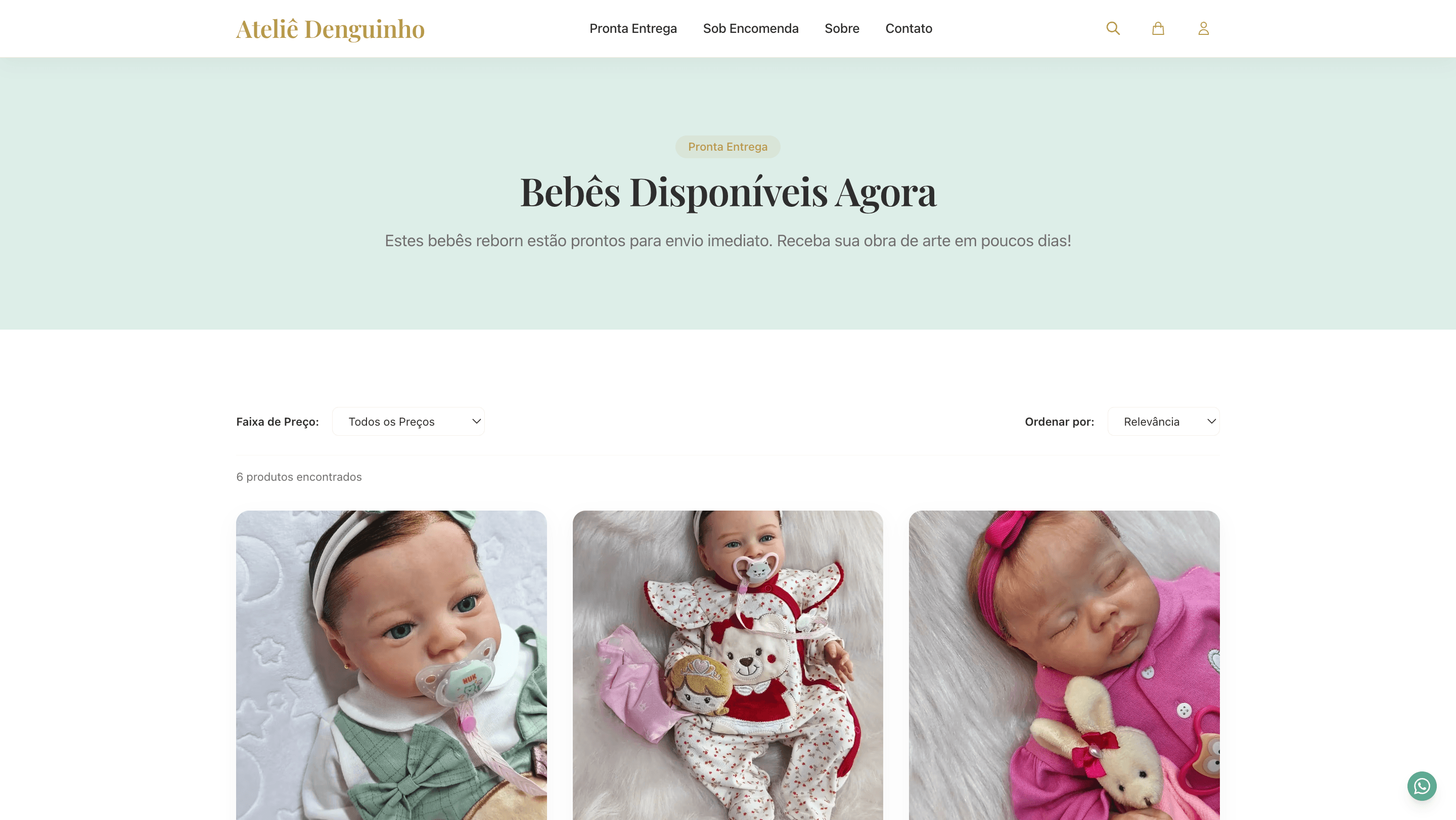 Catálogo de Produtos - Desktop